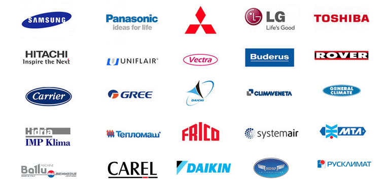 Кондиционеров список брендов